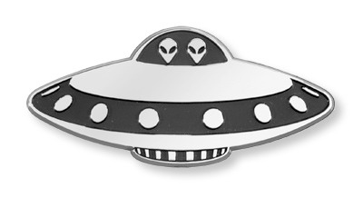 Flying Saucer Car Emblem