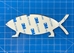 5" Metal Darwin Fish Car Emblem (single) - 2110-PQMT