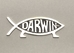 Metal Darwin Fish Car Emblem - 2110-PQMT