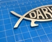 Metal Darwin Fish Car Emblem - 2110-PQMT