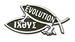 Procreation Fish Car Emblem - EVOLUTION variation (Pack of 10) - 2145-PQE