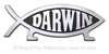 5" Darwin Fish Car Emblem (pack of 10)